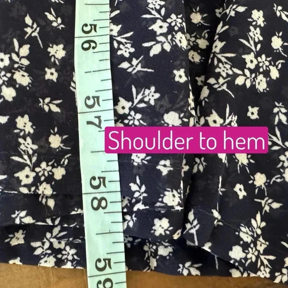 NWT $99 PREMIER AMOUR Navy Floral Maxi Dress Sleeveless Ruffle Lace Sz 12 Large - Picture 10 of 13